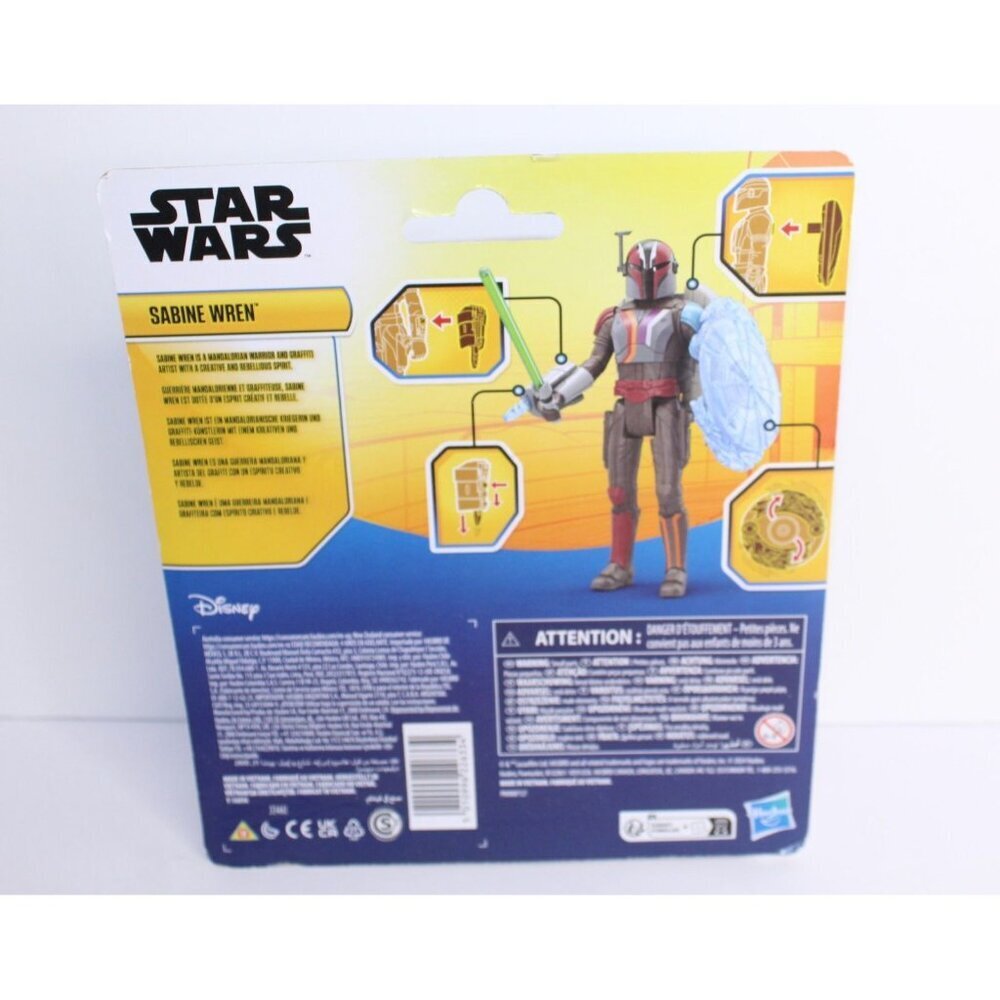 Star Wars Sabine Wren 4" Disney Hasbro Epic Hero Series Action Figure NWB - Picture 4 of 7